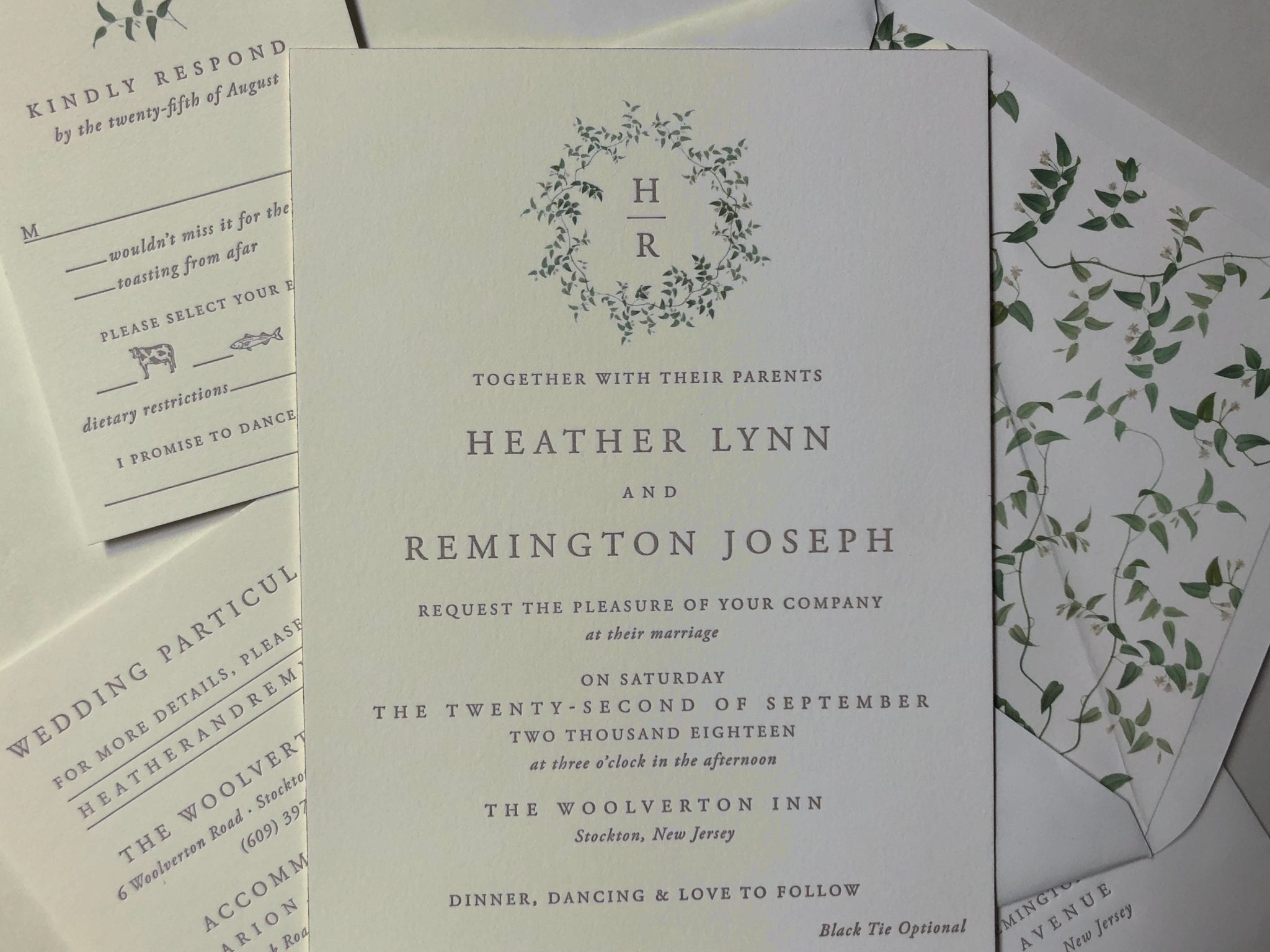 Wedding Invitations In Monmouth And Ocean County New Jersey